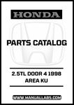 Unlock the full potential of your 1998 Honda 2.5TL with our comprehensive Door 4 Parts Catalog Manual, available for instant PDF download. This essential resource provides detailed diagrams and specifications, ensuring you have all the information needed for maintenance and repairs.