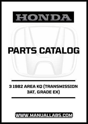 Unlock the full potential of your 1982 Honda Accord with the comprehensive Door 3 Parts Catalog Manual. This PDF download is specifically designed for the 3AT transmission and Grade EX model, providing you with detailed diagrams and specifications to ensure accurate repairs and maintenance.