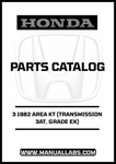 Unlock the full potential of your 1982 Honda Accord with our comprehensive Door 3 Parts Catalog Manual. This PDF download is specifically designed for the 3AT transmission and Grade EX models, providing you with detailed diagrams and specifications to ensure accurate repairs and maintenance.