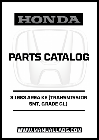 Unlock the full potential of your 1983 Honda Accord with our comprehensive Door 3 Parts Catalog Manual. This PDF download is specifically designed for the KE model with a 5MT transmission and GL grade, providing you with detailed diagrams and specifications to ensure accurate repairs and maintenance.