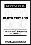  Unlock the full potential of your 1983 Honda Accord with our comprehensive Door 3 Parts Catalog Manual. This PDF download is specifically designed for the 3AT transmission and Grade EX model, providing you with detailed diagrams and specifications to ensure accurate repairs and maintenance.