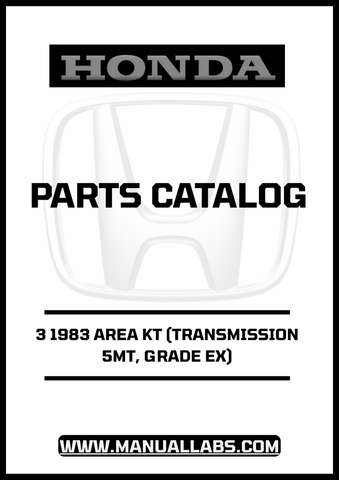 Unlock the full potential of your 1983 Honda Accord with the comprehensive Door 3 Parts Catalog Manual. This PDF download is specifically designed for the 5MT transmission and Grade EX models, providing you with detailed diagrams and specifications to ensure accurate repairs and maintenance.