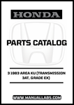 Discover the ultimate resource for maintaining your 1983 Honda Accord with our comprehensive Parts Catalog Manual. This PDF download is specifically designed for the 3-door model equipped with a 3AT transmission and EX grade, providing you with detailed diagrams and specifications to ensure accurate repairs and replacements.