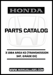 Unlock the full potential of your 1984 Honda Accord with the comprehensive Door 3 Parts Catalog Manual. This PDF download is an essential resource for anyone looking to maintain or repair their vehicle, specifically tailored for the 3AT transmission and EX grade model.