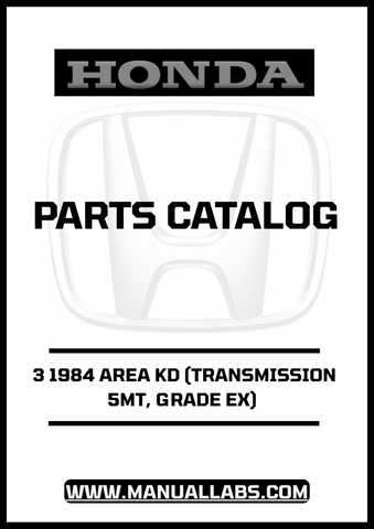 Unlock the full potential of your 1984 Honda Accord with the comprehensive Door 3 Parts Catalog Manual. This PDF download is an essential resource for anyone looking to maintain or restore their vehicle, featuring detailed diagrams and specifications tailored specifically for the 5MT transmission and EX grade model.