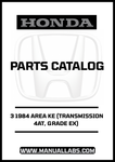 Unlock the full potential of your 1984 Honda Accord with our comprehensive Door 3 Parts Catalog Manual. This PDF download is specifically designed for the 4AT transmission and EX grade, providing you with detailed diagrams and specifications to ensure accurate repairs and maintenance.