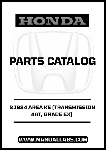 Unlock the full potential of your 1984 Honda Accord with our comprehensive Door 3 Parts Catalog Manual. This PDF download is specifically designed for the 4AT transmission and EX grade, providing you with detailed diagrams and specifications to ensure accurate repairs and maintenance.