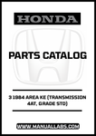 Unlock the full potential of your 1984 Honda Accord with our comprehensive Door 3 Parts Catalog Manual. This PDF download is specifically designed for the 4AT transmission and Grade STD, providing you with detailed diagrams and specifications to ensure accurate repairs and maintenance.