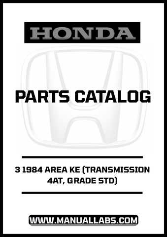 Unlock the full potential of your 1984 Honda Accord with our comprehensive Door 3 Parts Catalog Manual. This PDF download is specifically designed for the 4AT transmission and Grade STD, providing you with detailed diagrams and specifications to ensure accurate repairs and maintenance.