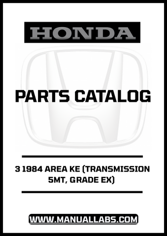Discover the ultimate resource for maintaining your 1984 Honda Accord with the comprehensive Door 3 Parts Catalog Manual. This PDF download is specifically designed for the 5MT transmission and Grade EX model, providing you with detailed diagrams and specifications to ensure accurate repairs and replacements.