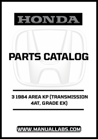 Unlock the full potential of your 1984 Honda Accord with our comprehensive Door 3 Parts Catalog Manual. This PDF download is specifically designed for the 4AT transmission and Grade EX model, providing you with detailed diagrams and specifications to ensure accurate repairs and maintenance.