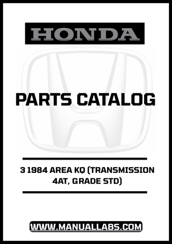 Unlock the full potential of your 1984 Honda Accord with our comprehensive Door 3 Parts Catalog Manual. This PDF download is specifically designed for the KQ model featuring a 4AT transmission and standard grade, providing you with detailed diagrams and specifications to ensure accurate repairs and maintenance.