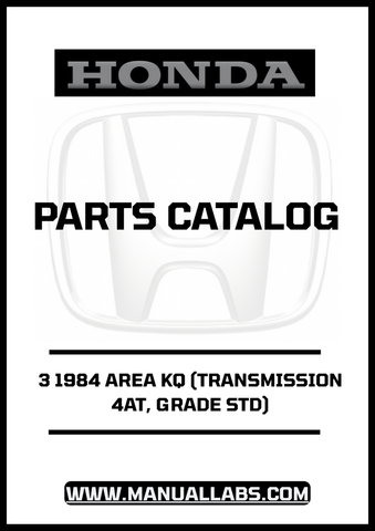 Unlock the full potential of your 1984 Honda Accord with our comprehensive Door 3 Parts Catalog Manual. This PDF download is specifically designed for the KQ model featuring a 4AT transmission and standard grade, providing you with detailed diagrams and specifications to ensure accurate repairs and maintenance.