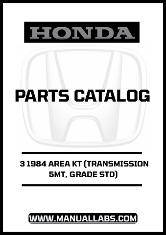 Unlock the full potential of your 1984 Honda Accord with our comprehensive Door 3 Parts Catalog Manual. This PDF download is specifically designed for the 5MT transmission and STD grade, providing you with detailed diagrams and specifications to ensure you have everything you need for maintenance and repairs.