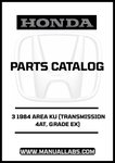 Unlock the full potential of your 1984 Honda Accord with our comprehensive Door 3 Parts Catalog Manual. This PDF download is specifically designed for the 4AT transmission and EX grade, providing you with detailed diagrams and specifications to ensure accurate repairs and maintenance.