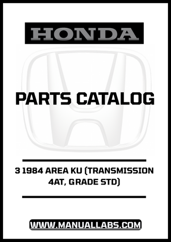  Unlock the full potential of your 1984 Honda Accord with our comprehensive Door 3 Parts Catalog Manual. This PDF download is specifically designed for models equipped with a 4AT transmission and standard grade, ensuring you have the precise information you need for repairs and maintenance.