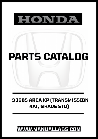 Unlock the full potential of your 1985 Honda Accord with our comprehensive Door 3 Parts Catalog Manual. This PDF download is an essential resource for anyone looking to maintain or restore their vehicle, featuring detailed diagrams and specifications tailored specifically for the 4AT transmission and STD grade model.