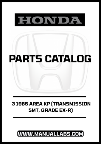 Discover the ultimate resource for maintaining your 1985 Honda Accord with the comprehensive Door 3 Parts Catalog Manual. This PDF download is specifically designed for the EX-R grade model equipped with a 5-speed manual transmission, ensuring you have the precise information you need for repairs and upgrades.