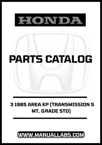 Unlock the full potential of your 1985 Honda Accord with our comprehensive Door 3 Parts Catalog Manual. This PDF download is specifically designed for the 5MT transmission and Grade STD model, providing you with detailed diagrams and specifications to ensure you have everything you need for maintenance and repairs.
