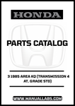 Unlock the full potential of your 1985 Honda Accord with our comprehensive Door 3 Parts Catalog Manual. This PDF download is specifically designed for the 4AT transmission and Grade STD models, providing you with detailed diagrams and specifications to ensure accurate repairs and maintenance.