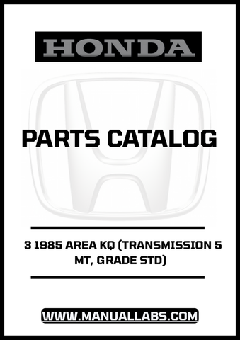 Unlock the full potential of your 1985 Honda Accord with our comprehensive Door 3 Parts Catalog Manual. This PDF download is specifically designed for the KQ model featuring a 5MT transmission and standard grade, providing you with detailed information to keep your vehicle in top condition.