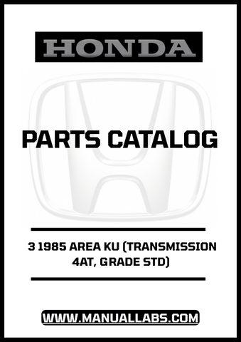 Discover the ultimate resource for maintaining and repairing your 1985 Honda Accord with our comprehensive Door 3 Parts Catalog Manual. This PDF download is specifically designed for models equipped with a 4AT transmission and standard grade, ensuring you have the precise information you need for your vehicle.