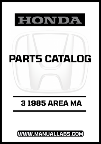 Discover the ultimate resource for your 1985 Honda Accord with the Door 3 Area MA Parts Catalog Manual, now available for instant PDF download. This comprehensive manual is designed to provide you with detailed information on all the parts and components specific to your vehicle, ensuring you have everything you need for maintenance and repairs.