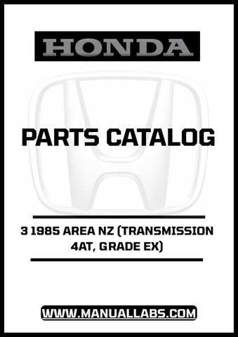 Unlock the full potential of your 1985 Honda Accord with our comprehensive Door 3 Parts Catalog Manual. This PDF download is specifically designed for the 4AT transmission and Grade EX model, providing you with detailed diagrams and specifications to ensure you have everything you need for repairs and maintenance.