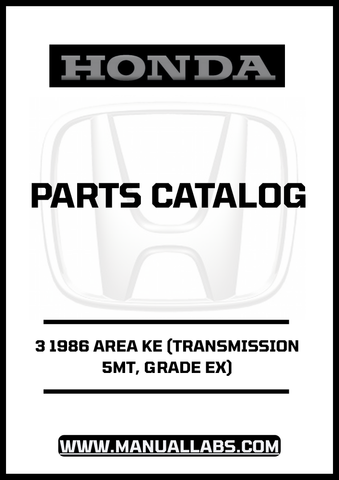 Unlock the full potential of your 1986 Honda Accord with our comprehensive Door 3 Parts Catalog Manual. Designed specifically for the 5MT transmission and Grade EX model, this PDF download is an essential resource for both DIY enthusiasts and professional mechanics.