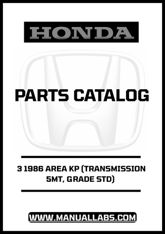 Unlock the full potential of your 1986 Honda Accord with our comprehensive Door 3 Parts Catalog Manual. This PDF download is specifically designed for the 5MT transmission and Grade STD, providing you with detailed diagrams and specifications to ensure accurate repairs and maintenance.