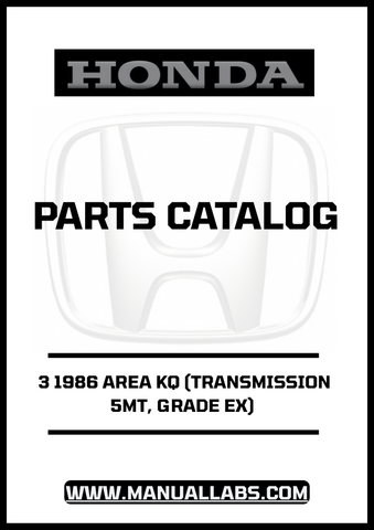 Unlock the full potential of your 1986 Honda Accord with our comprehensive Door 3 Parts Catalog Manual. This PDF download is specifically designed for the 5MT transmission and Grade EX model, providing you with detailed diagrams and specifications to ensure you have everything you need for maintenance and repairs.