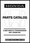 Unlock the full potential of your 1987 Honda Accord with our comprehensive Door 3 Parts Catalog Manual. This PDF download is specifically designed for the DX grade model equipped with a 5MT transmission, providing you with detailed diagrams and specifications to ensure accurate repairs and maintenance.