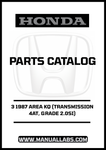 Unlock the full potential of your 1987 Honda Accord with our comprehensive Door 3 Parts Catalog Manual. This PDF download is specifically designed for the 2.0SI model equipped with a 4AT transmission, providing you with detailed diagrams and specifications to ensure accurate repairs and maintenance.