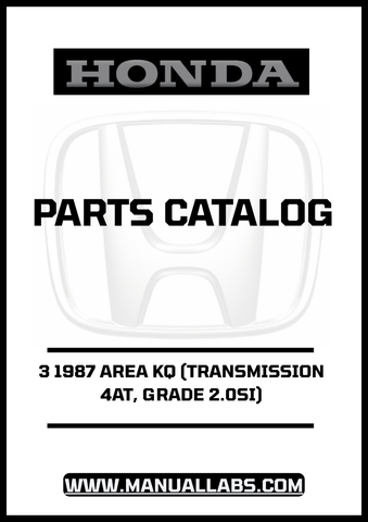 Unlock the full potential of your 1987 Honda Accord with our comprehensive Door 3 Parts Catalog Manual. This PDF download is specifically designed for the 2.0SI model equipped with a 4AT transmission, providing you with detailed diagrams and specifications to ensure accurate repairs and maintenance.