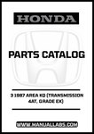Unlock the full potential of your 1987 Honda Accord with our comprehensive Door 3 Parts Catalog Manual. This PDF download is specifically designed for the KQ model with a 4AT transmission and EX grade, providing you with detailed diagrams and specifications to ensure accurate repairs and maintenance.