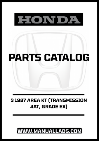 Unlock the full potential of your 1987 Honda Accord with our comprehensive Door 3 Parts Catalog Manual. This PDF download is specifically designed for the EX grade model equipped with a 4AT transmission, providing you with detailed diagrams and specifications to ensure accurate repairs and maintenance.