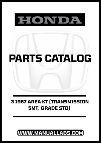 Unlock the full potential of your 1987 Honda Accord with our comprehensive Door 3 Parts Catalog Manual. This PDF download is specifically designed for the 5MT transmission and STD grade, providing you with detailed diagrams and specifications to ensure accurate repairs and maintenance.
