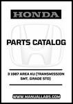 Discover the ultimate resource for your 1987 Honda Accord with our comprehensive Door 3 Parts Catalog Manual. This PDF download is specifically designed for the 5MT transmission and Grade STD model, providing you with detailed diagrams and specifications to ensure accurate repairs and maintenance.