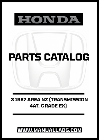 Unlock the full potential of your 1987 Honda Accord with our comprehensive Door 3 Parts Catalog Manual. This PDF download is specifically designed for the 4AT transmission and Grade EX model, providing you with detailed diagrams and specifications to ensure you have everything you need for maintenance and repairs.
