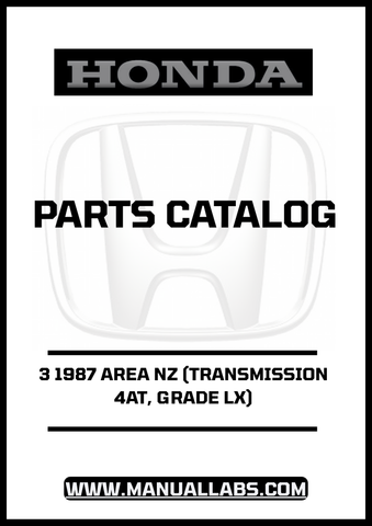 Unlock the full potential of your 1987 Honda Accord with our comprehensive Door 3 Parts Catalog Manual. Designed specifically for the LX grade with a 4AT transmission, this PDF download is an essential resource for both DIY enthusiasts and professional mechanics. With detailed diagrams and part numbers, you can easily identify and source the components you need to keep your vehicle in top condition.