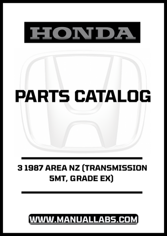 Unlock the full potential of your 1987 Honda Accord with our comprehensive Parts Catalog Manual, specifically designed for the 3-door model with a 5-speed manual transmission. This PDF download provides you with detailed diagrams and specifications, ensuring you have all the information you need for maintenance and repairs.