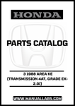Unlock the full potential of your 1988 Honda Accord with our comprehensive Door 3 Parts Catalog Manual. This PDF download is specifically designed for the EX-2.0i model equipped with a 4AT transmission, providing you with detailed diagrams and specifications to ensure accurate repairs and maintenance.