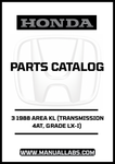 Unlock the full potential of your 1988 Honda Accord with our comprehensive Door 3 Parts Catalog Manual. This PDF download is specifically designed for the LX-I grade with a 4AT transmission, providing you with detailed diagrams and specifications to ensure accurate repairs and maintenance.
