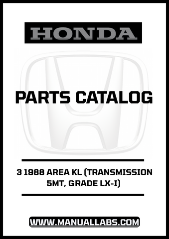 Unlock the full potential of your 1988 Honda Accord with our comprehensive Door 3 Parts Catalog Manual. This PDF download is specifically designed for the LX-I grade with a 5MT transmission, providing you with detailed diagrams and specifications to ensure you have the right parts for your vehicle.