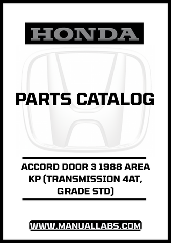 With easy navigation and clear illustrations, this manual simplifies the process of identifying parts and understanding their functions. Whether you're a seasoned mechanic or a DIY enthusiast, you'll appreciate the wealth of information at your fingertips, making it easier to keep your Accord in top condition.