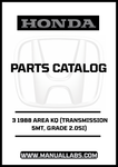 Unlock the full potential of your 1988 Honda Accord with our comprehensive Door 3 Parts Catalog Manual. This PDF download is specifically designed for the 2.0SI model equipped with a 5MT transmission, providing you with detailed diagrams and specifications to ensure accurate repairs and maintenance.