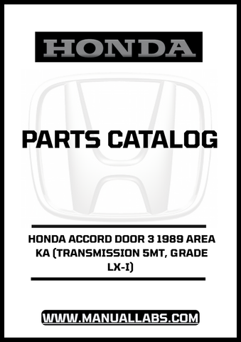 Discover the ultimate resource for maintaining your 1989 Honda Accord with our comprehensive Door 3 Parts Catalog Manual. Specifically designed for the LX-I grade with a 5MT transmission, this PDF download provides detailed diagrams and specifications to ensure you have all the information you need for repairs and upgrades.