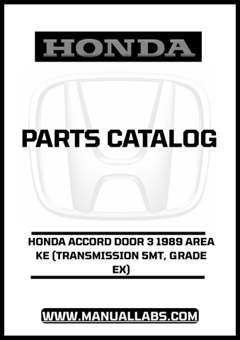 Unlock the full potential of your 1989 Honda Accord with our comprehensive Door 3 Parts Catalog Manual. Designed specifically for the 5MT transmission and EX grade, this PDF download is an essential resource for any DIY enthusiast or professional mechanic looking to maintain or restore their vehicle.
