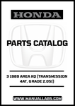 Unlock the full potential of your 1989 Honda Accord with our comprehensive Door 3 Parts Catalog Manual. This PDF download is specifically designed for the 2.0SI model equipped with a 4AT transmission, providing you with detailed diagrams and specifications to ensure accurate repairs and maintenance.