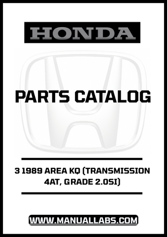 Unlock the full potential of your 1989 Honda Accord with our comprehensive Door 3 Parts Catalog Manual. This PDF download is specifically designed for the 2.0SI model equipped with a 4AT transmission, providing you with detailed diagrams and specifications to ensure accurate repairs and maintenance.